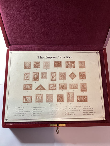 The Empire Collection, Gold-plated solid Sterling silver Replicas Stamp Ingot, Hallmarked by the Assay office