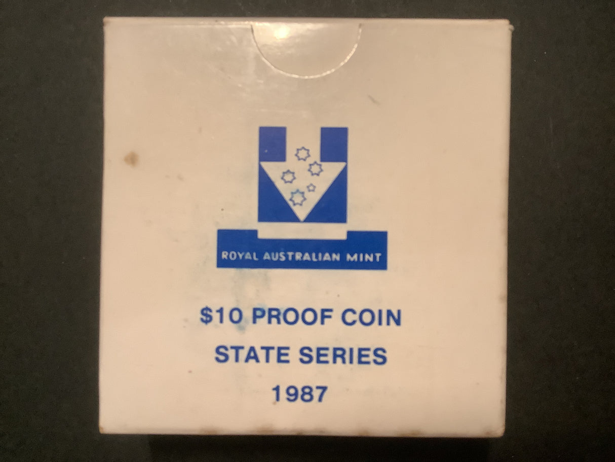 1987 $10 Silver Proof Coin. State Series: New South Wales