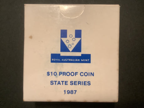 1987 $10 Silver Proof Coin. State Series: New South Wales