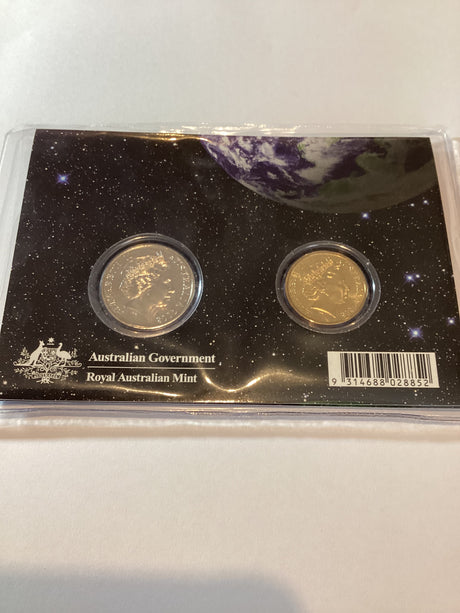 2008 2 Coin Uncirculated Set. International Year of Planet Earth