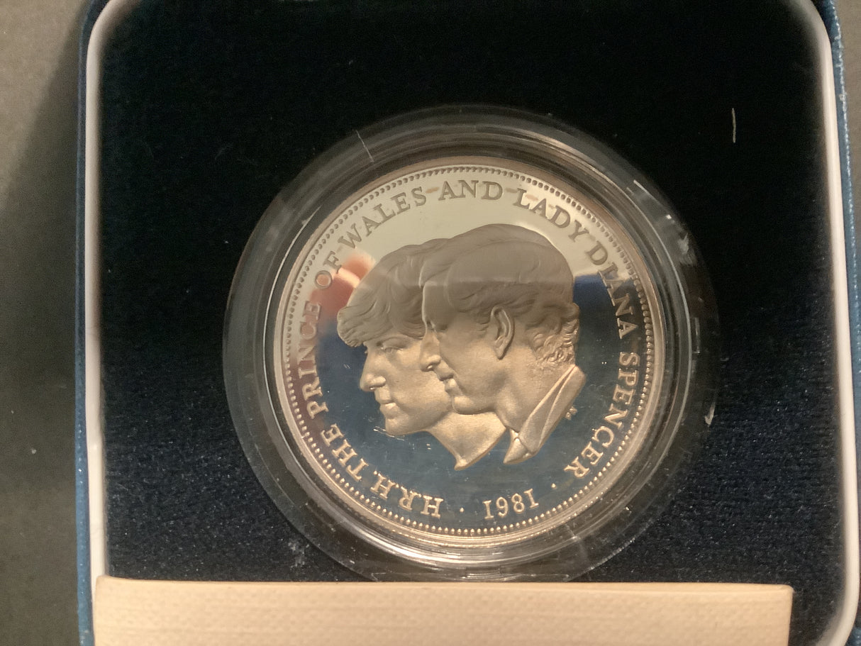 1981 Silver Proof Commemorating the Marriage of The Price of Wales and Lady Diana Spencer.