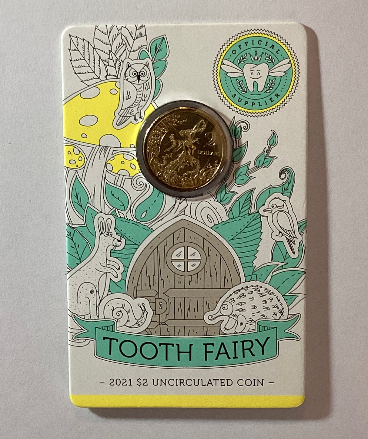 2021 $2 Tooth Fairy Uncirculated Card