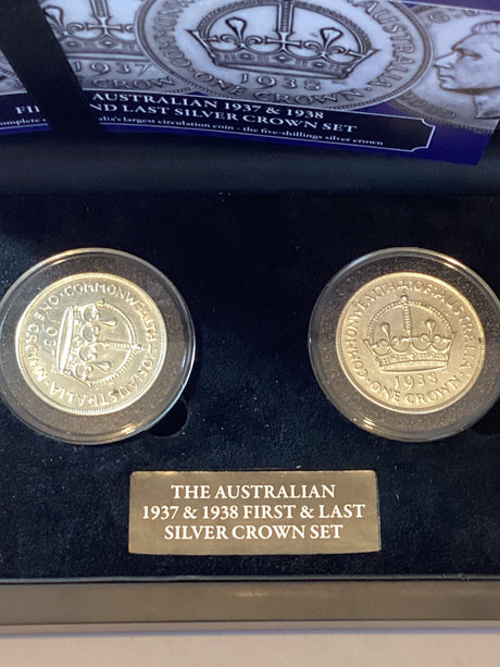 The Australian 1937 & 1938 Silver Crown Set