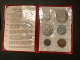 1969 Uncirculated Mint set in Red Folder.