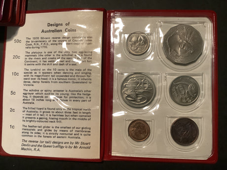 1970 Uncirculated Mint set in Red Folder.