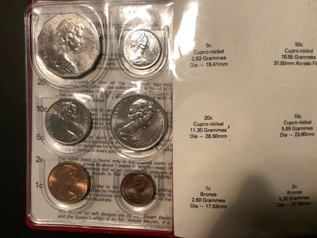 1976 Uncirculated Mint set in Red Folder.