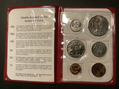 1980 Uncirculated Mint set in Red Folder.