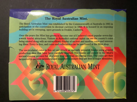 1994 Australian Uncirculated Set. Year of the Family.