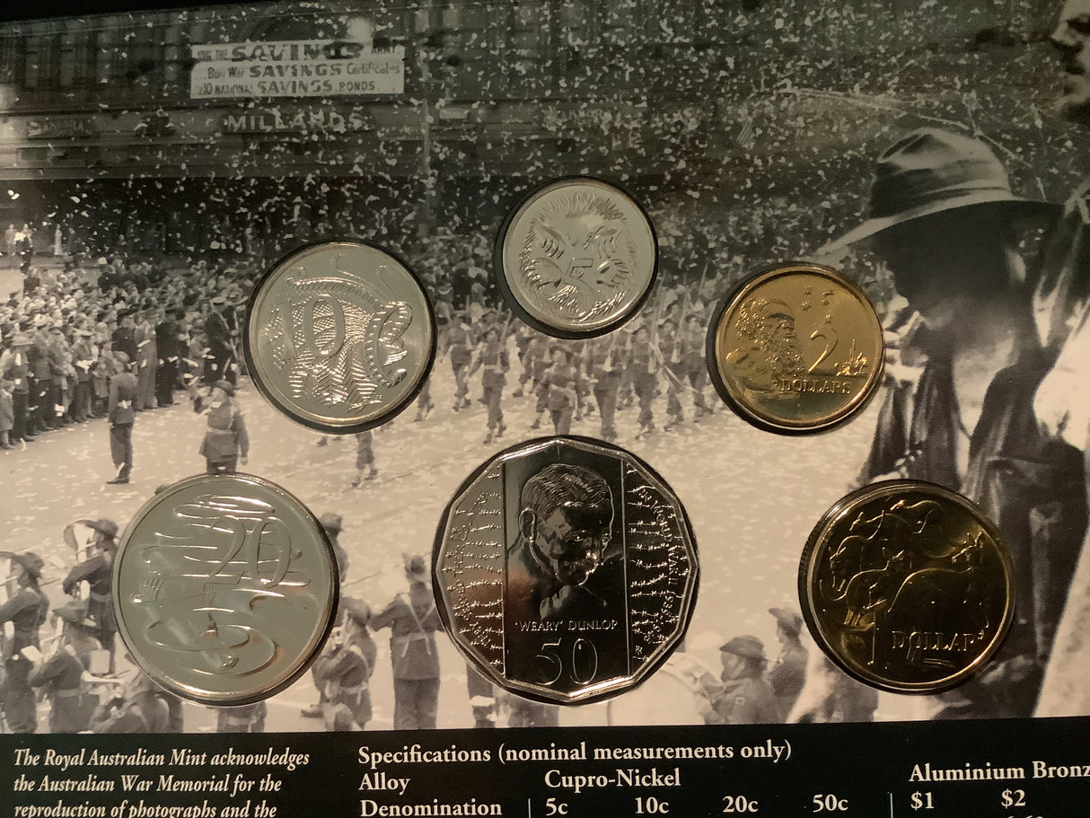 1995 Australian Uncirculated Set. 50th Anniversary End of WW2