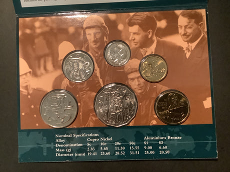 1997 Australian Uncirculated Set. Sir Charles Kingford-Smith