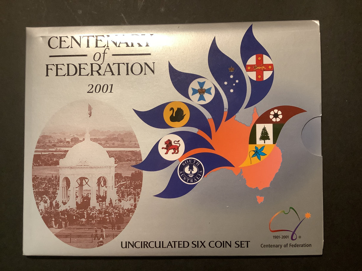 2001 Australian Uncirculated Set. Centenary of Federation