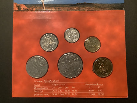 2002 Australian Mint Set. Year of the Outback