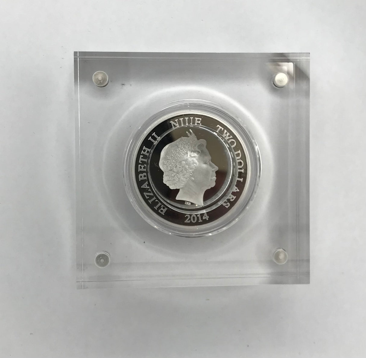 2014 $2 1oz Silver Coin. Minnie Mouse