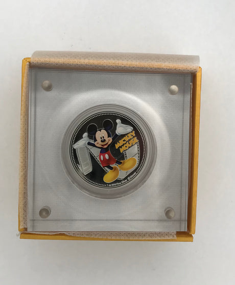 2014 $2 1oz Silver Coin. Mickey Mouse