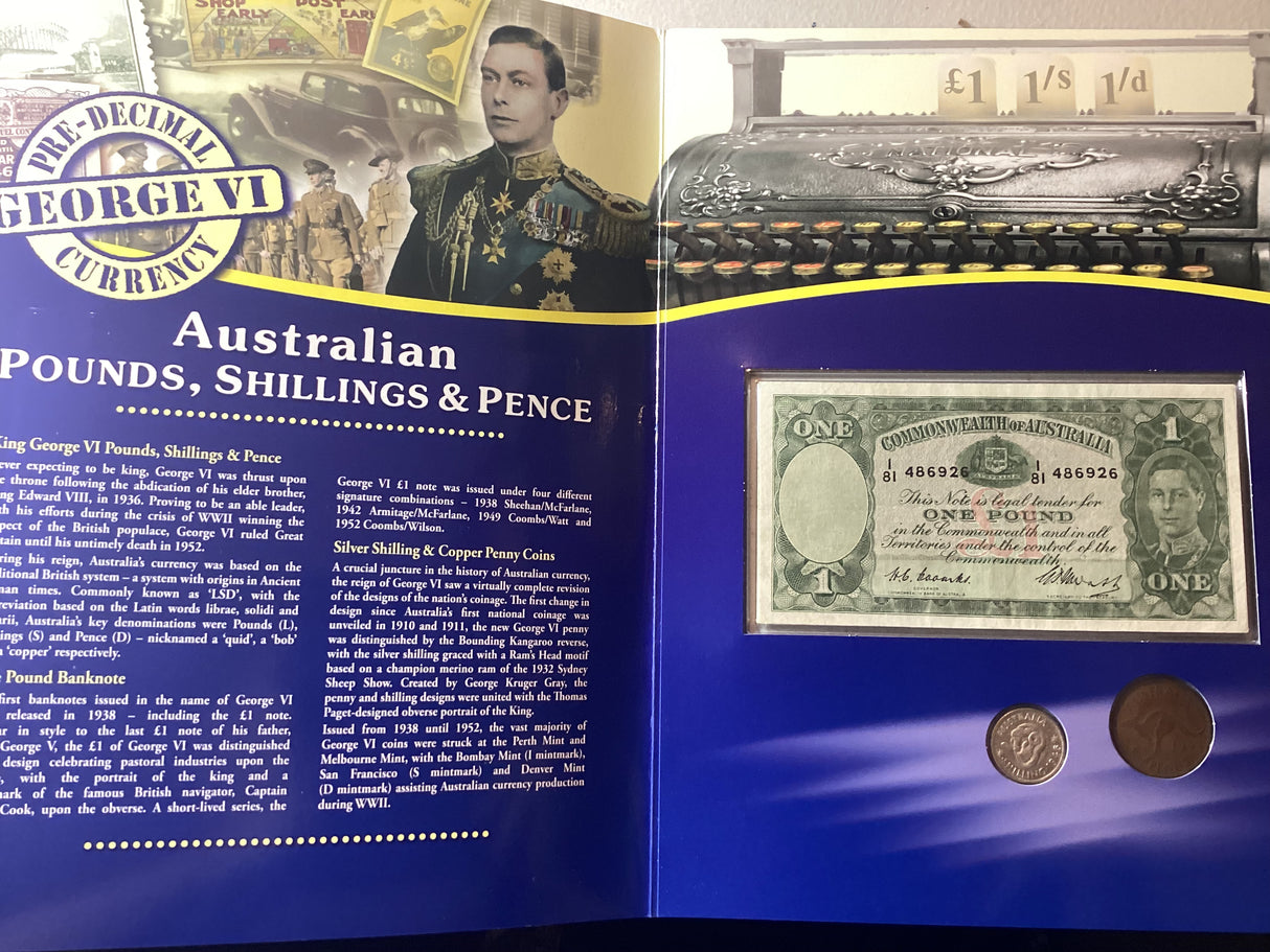 2011 Australian Pounds, Shillings & Pence Folder Downies