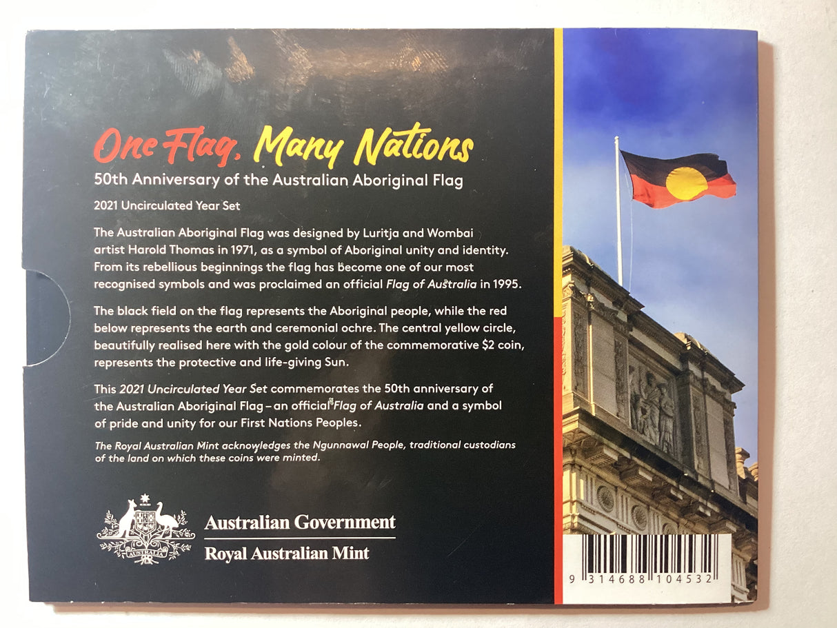 2021 Uncirculated Set. Aboriginal Flag