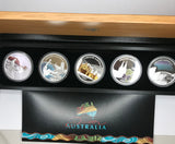 2006-2008 Discover Australia 15 Coin Silver Proof Set.