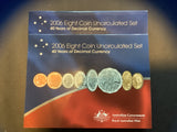 2006 Uncirculated Set. 40 Years of Decimal Currency.