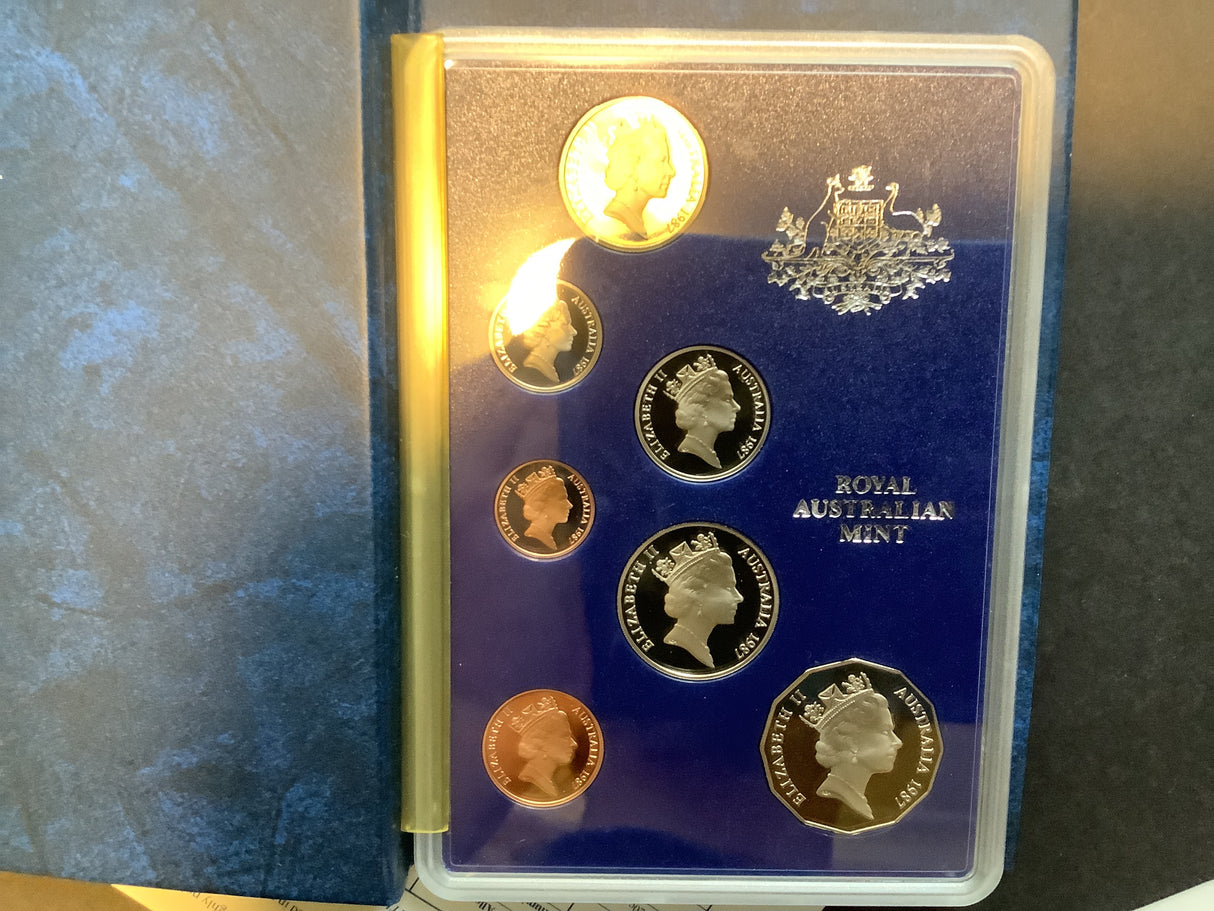 1987 Royal Australian Mint 7 Coin Proof Set