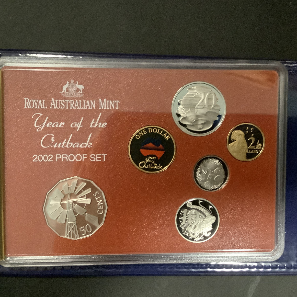 2002 6 Coin RAM issued Proof Set. International Year of the Outback