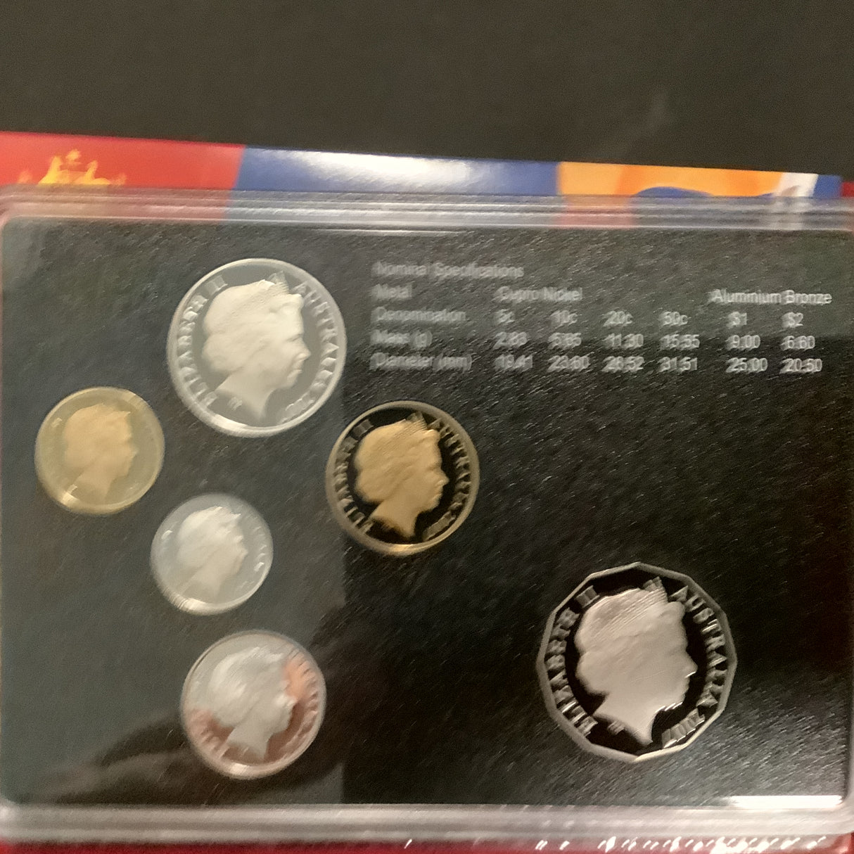 2007 6 Coin Proof Set. Year of the Lifesaver.