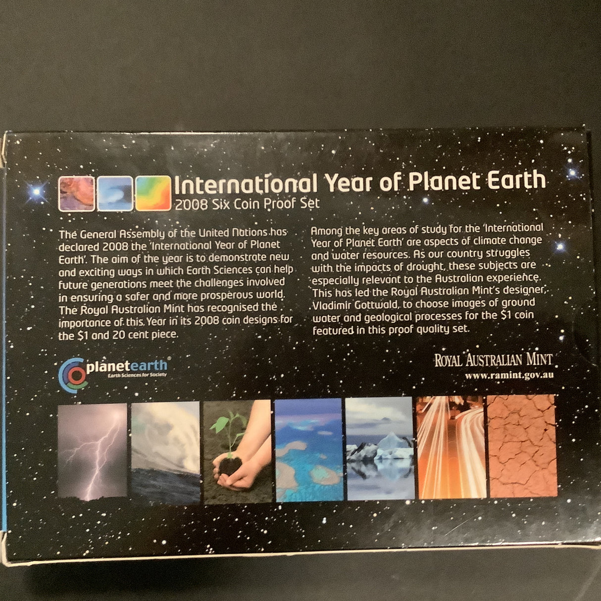 2008 6 Coin Proof Set. International Year of Planet Earth.