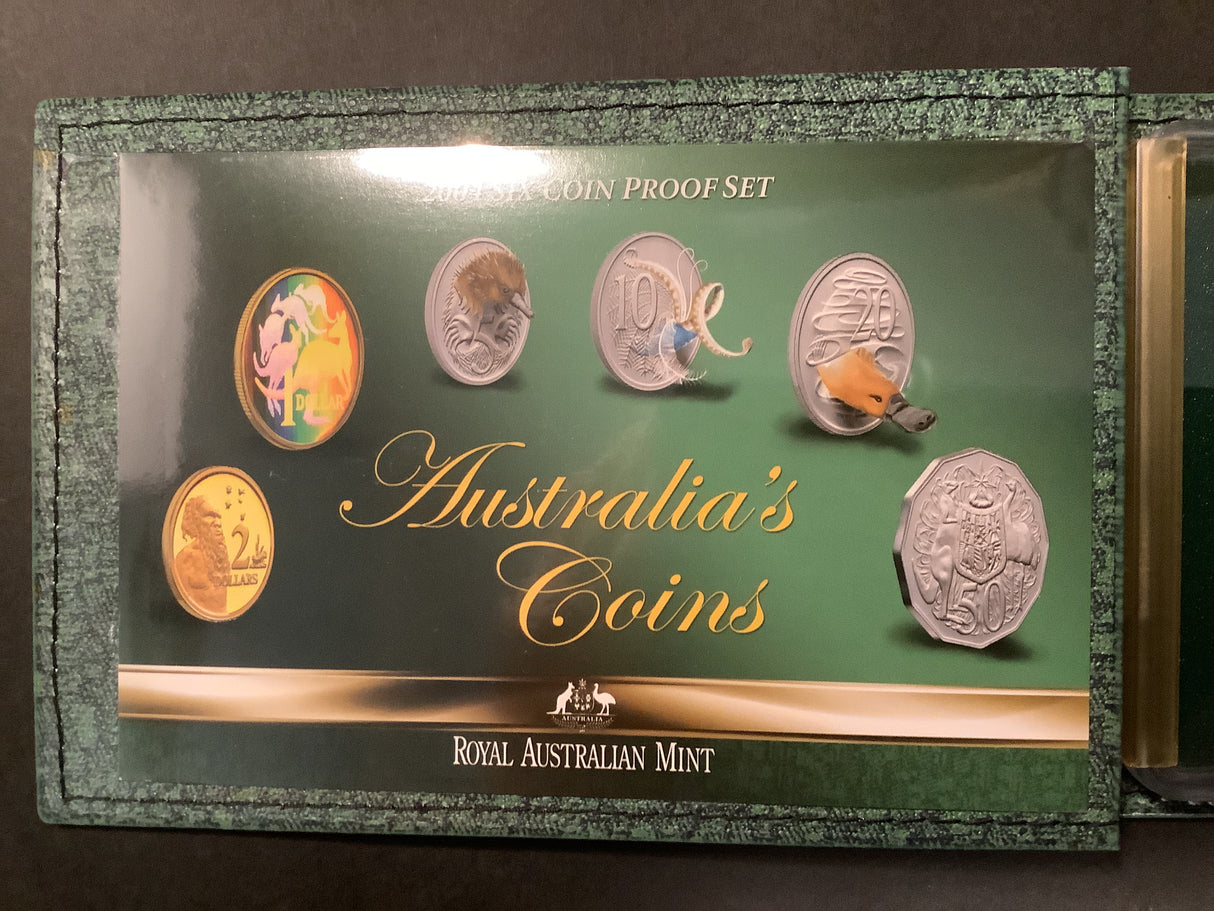 2004 6 Coin Proof Set. Featuring Special Holographic $1 Coin.