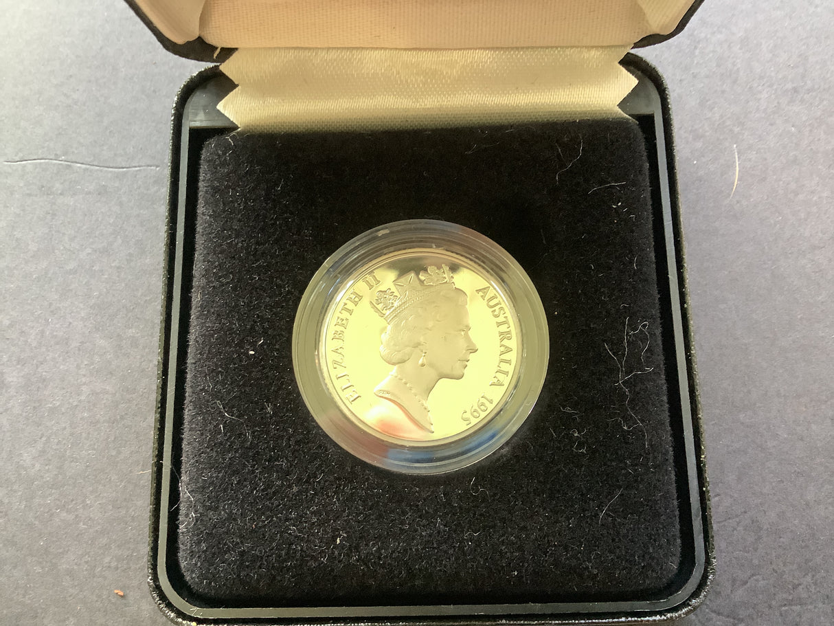 1995 $1 Silver Proof Coin. Waltzing Matilda.