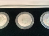 1985-1993 Ten Dollar Silver Proof State Series Collection. 8 coins