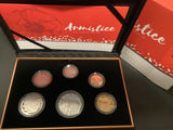 2018 6 Coin Proof Set. Armistice 100 Years On.