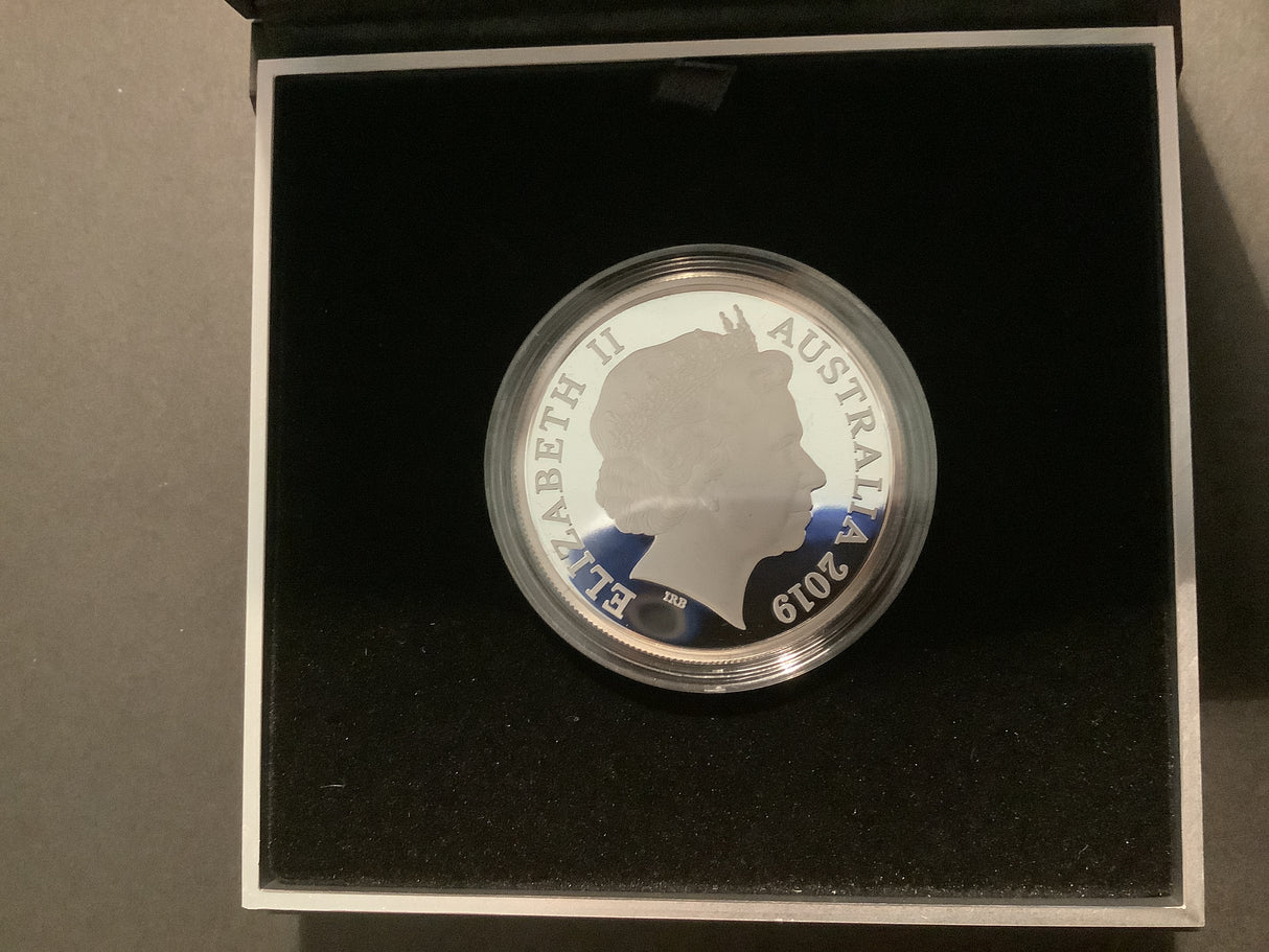 2019 $5 Fine Silver Proof Coin. Year of the Pig.