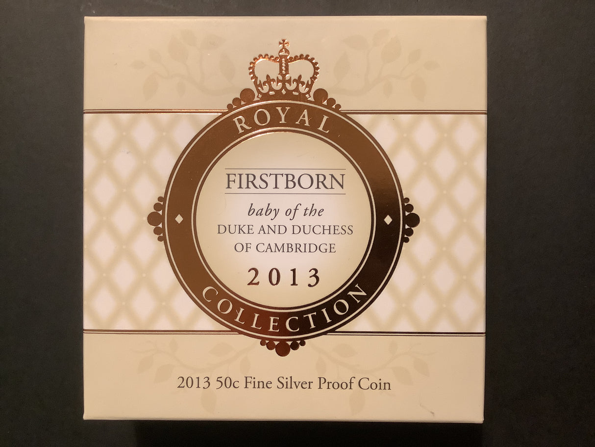 2013 50c Silver Proof Coin. Firstborn Baby of the Duke & Duchess of Cambridge.