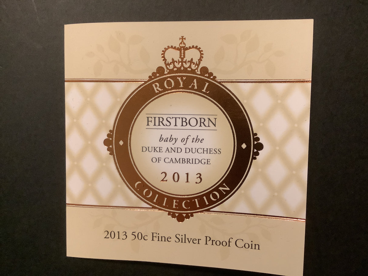 2013 50c Silver Proof Coin. Firstborn Baby of the Duke & Duchess of Cambridge.