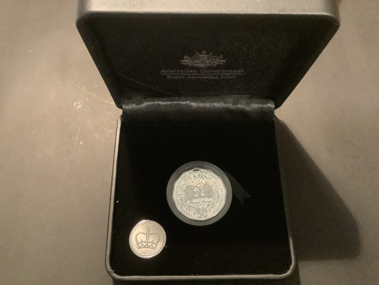 2013 50c Silver Proof Coin. Firstborn Baby of the Duke & Duchess of Cambridge.