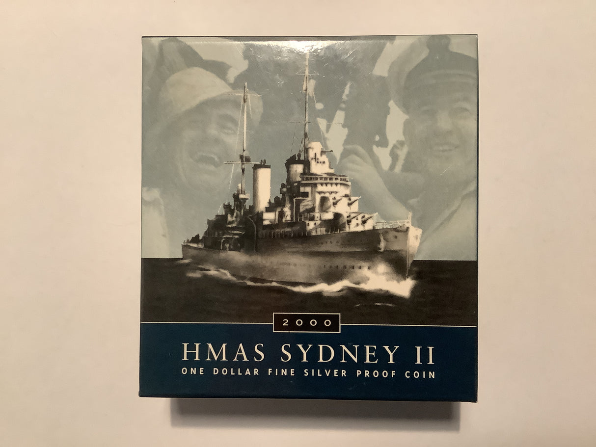 2000 HMAS Sydney II $1 Fine Silver Proof Coin