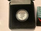 1994 Commemorative Silver Proof $1 Dollar Kangaroo Coin.