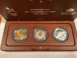 2006 Melbourne Commonwealth Games Three-Coin Set.