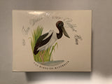 1991 $10 Silver Proof Piedfort Coin. The Birds of Australia. Jabiru