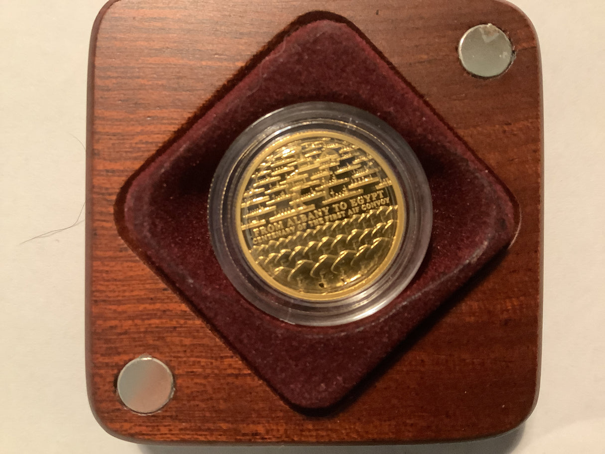 2014 $10 Gold Coin. 100th Anniversary A.I.F Sail From Albany 1/10 Ounce.