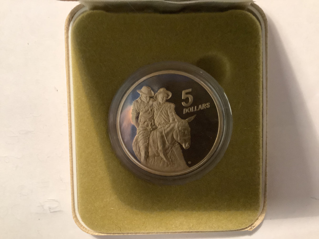 1990 $5 Proof Australian Commonwealth Military Forces.