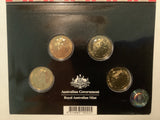 2011 Ram's Head Dollar Four Coin Mintmark and Privy Mark Set.