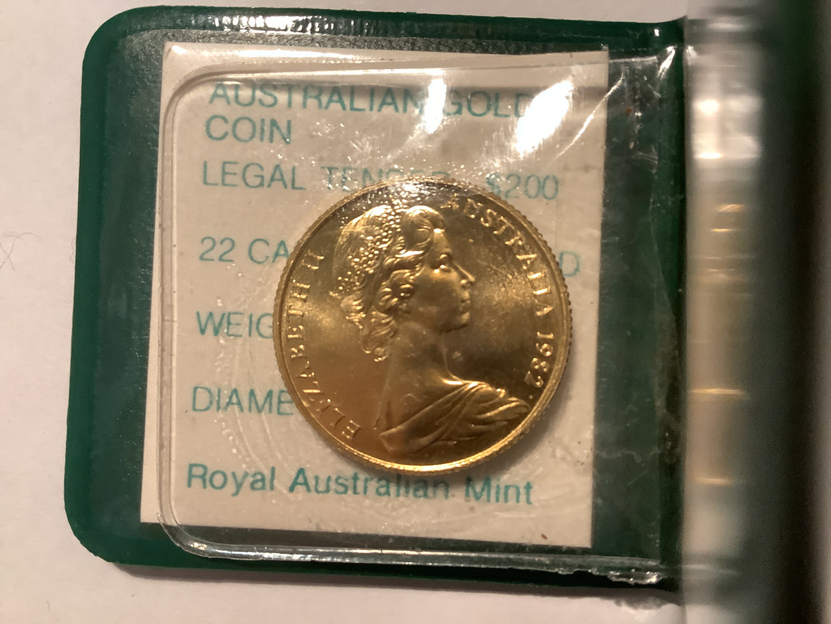 1982 $200 XII Commonwealth Games Brisbane Gold Coin.