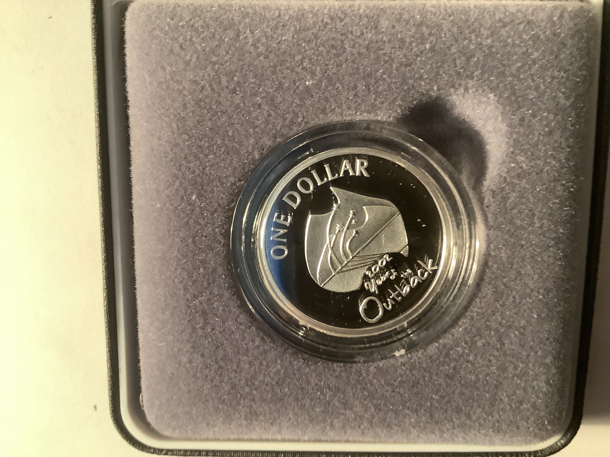 2002 $1 Year of the Outback Silver Proof Coin