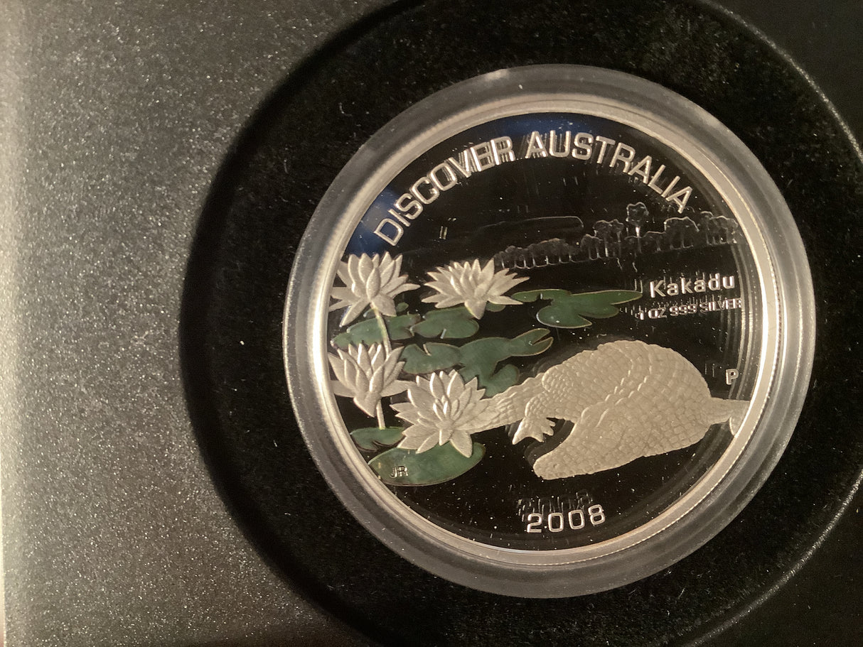 2008 $1 Discover Australia Kakadu Silver Proof Coin