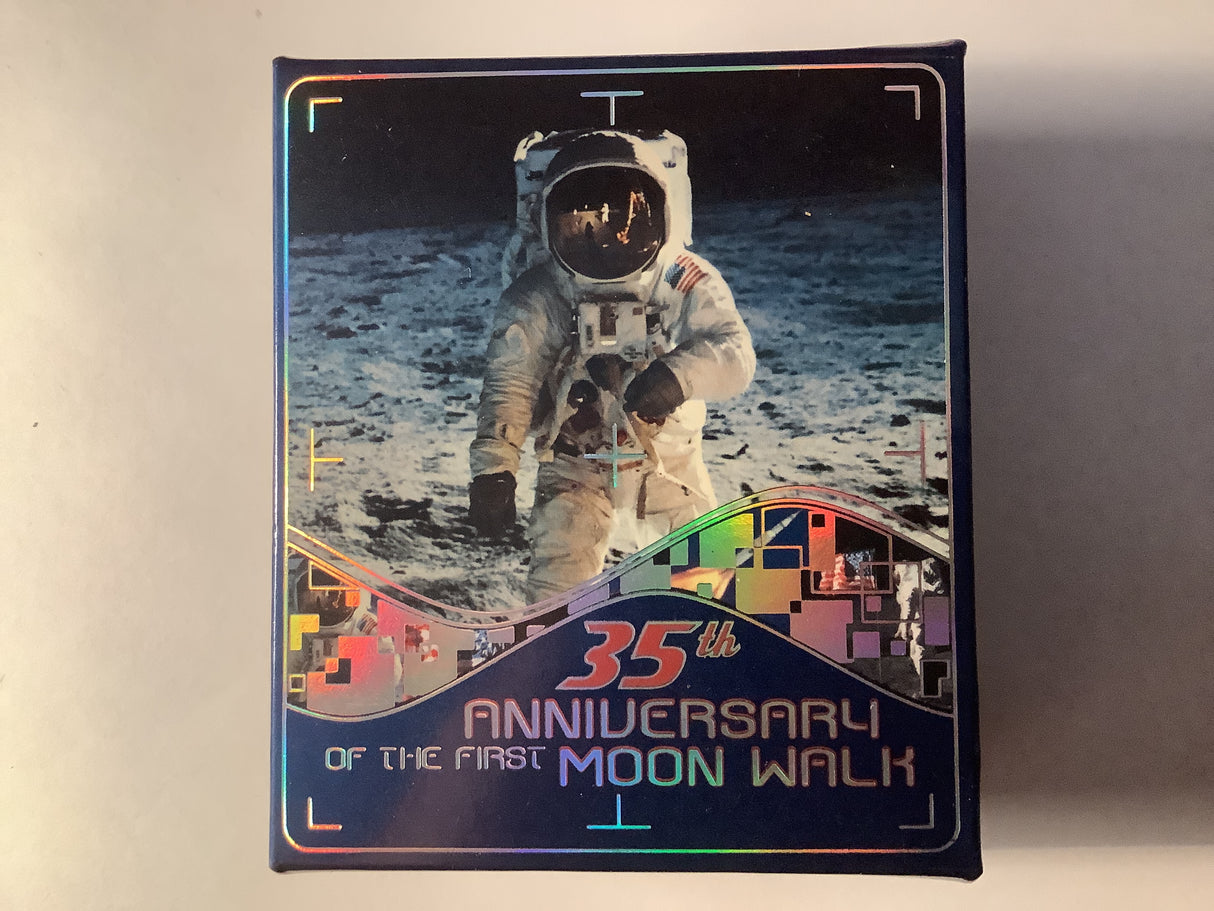 2004 $1 35th Anniversary of the First Moon Walk. 1 Ounce Silver Proof Coin