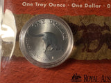 1993 $1 Silver Kangaroo.