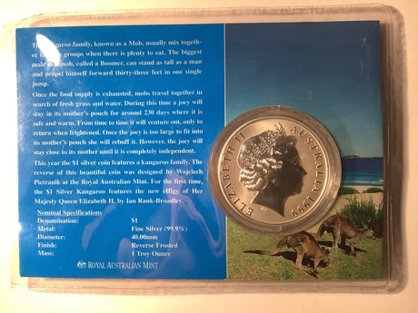 1999 $1 Silver Kangaroo