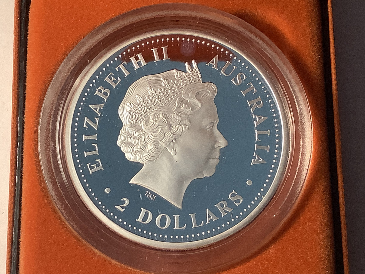 2001 $2 Silver Proof Kookaburra.