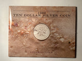 1989 $10 Uncirculated Silver Coin. Queensland.