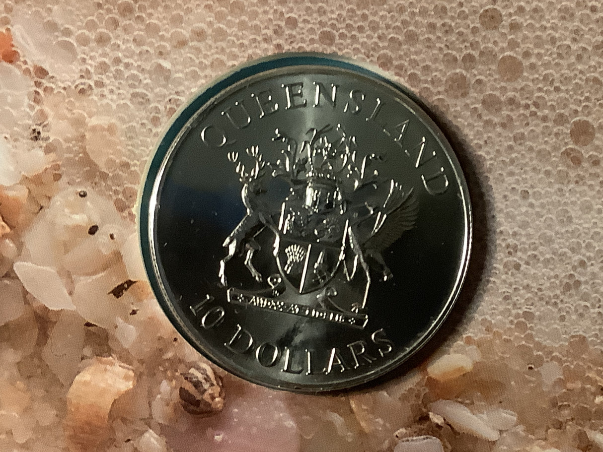 1989 $10 Uncirculated Silver Coin. Queensland.